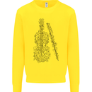A Violin Cello Mens Sweatshirt Jumper Yellow