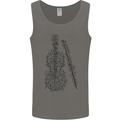 A Violin Cello Mens Vest Tank Top Charcoal