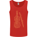 A Violin Cello Mens Vest Tank Top Red