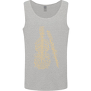 A Violin Cello Mens Vest Tank Top Sports Grey