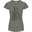 A Violin Cello Womens Petite Cut T-Shirt Charcoal