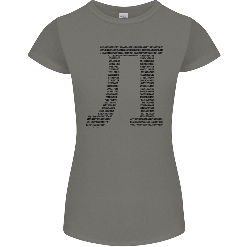A Violin Cello Womens Petite Cut T-Shirt Charcoal