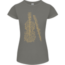A Violin Cello Womens Petite Cut T-Shirt Charcoal