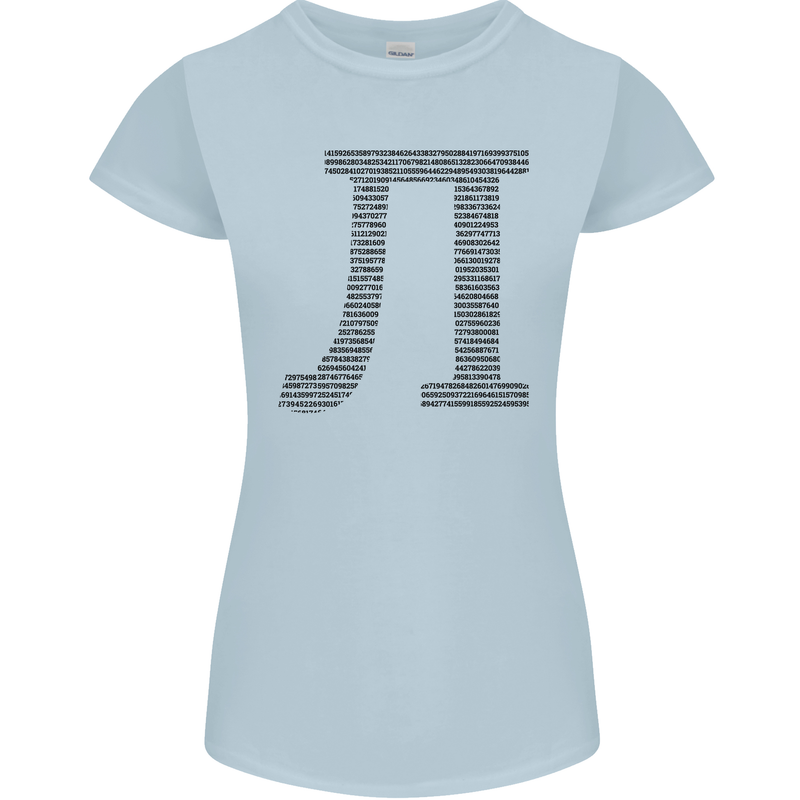 A Violin Cello Womens Petite Cut T-Shirt Light Blue