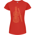 A Violin Cello Womens Petite Cut T-Shirt Red