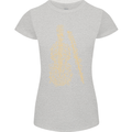 A Violin Cello Womens Petite Cut T-Shirt Sports Grey