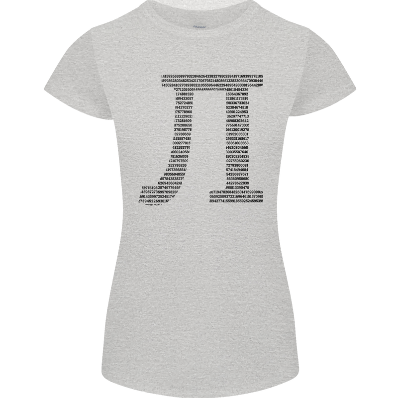 A Violin Cello Womens Petite Cut T-Shirt Sports Grey