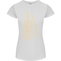 A Violin Cello Womens Petite Cut T-Shirt White