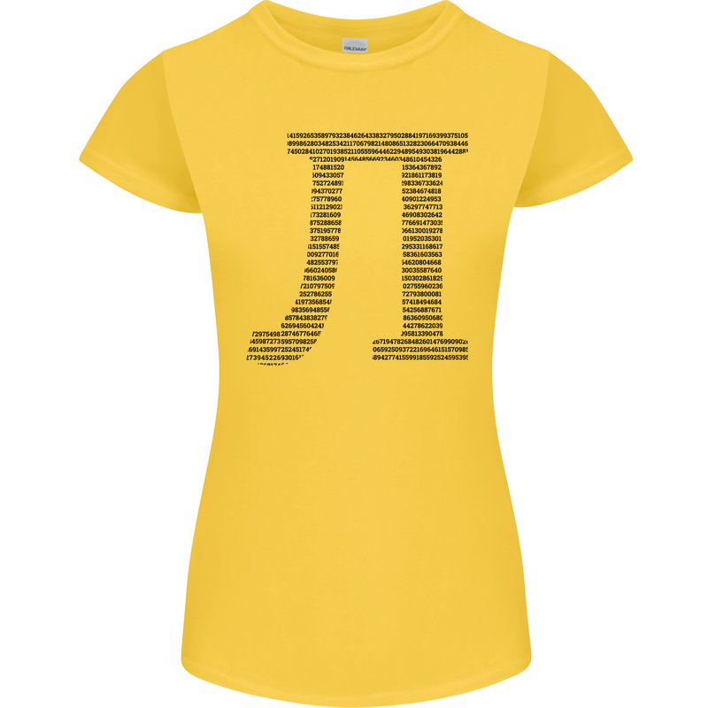 A Violin Cello Womens Petite Cut T-Shirt Yellow