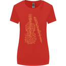 A Violin Cello Womens Wider Cut T-Shirt Red