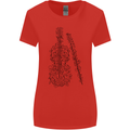 A Violin Cello Womens Wider Cut T-Shirt Red