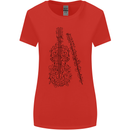 A Violin Cello Womens Wider Cut T-Shirt Red