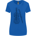 A Violin Cello Womens Wider Cut T-Shirt Royal Blue