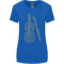 A Violin Cello Womens Wider Cut T-Shirt Royal Blue