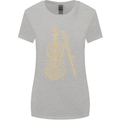 A Violin Cello Womens Wider Cut T-Shirt Sports Grey