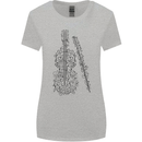 A Violin Cello Womens Wider Cut T-Shirt Sports Grey