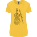 A Violin Cello Womens Wider Cut T-Shirt Yellow