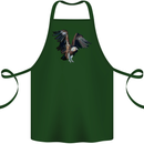 A Vulture Illustration Birds of Prey Cotton Apron 100% Organic Forest Green