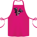 A Vulture Illustration Birds of Prey Cotton Apron 100% Organic Pink