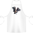 A Vulture Illustration Birds of Prey Cotton Apron 100% Organic White