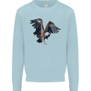A Vulture Illustration Birds of Prey Kids Sweatshirt Jumper Light Blue