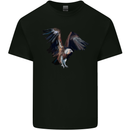 A Vulture Illustration Birds of Prey Kids T-Shirt Childrens Black