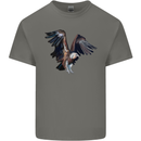 A Vulture Illustration Birds of Prey Mens Cotton T-Shirt Tee Top Charcoal
