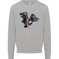 A Vulture Illustration Birds of Prey Mens Sweatshirt Jumper Sports Grey