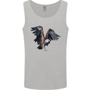 A Vulture Illustration Birds of Prey Mens Vest Tank Top Sports Grey