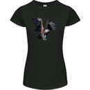 A Vulture Illustration Birds of Prey Womens Petite Cut T-Shirt Black