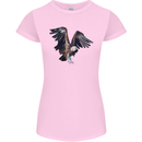 A Vulture Illustration Birds of Prey Womens Petite Cut T-Shirt Light Pink