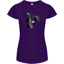 A Vulture Illustration Birds of Prey Womens Petite Cut T-Shirt Purple