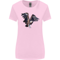 A Vulture Illustration Birds of Prey Womens Wider Cut T-Shirt Light Pink