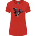 A Vulture Illustration Birds of Prey Womens Wider Cut T-Shirt Red