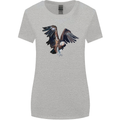 A Vulture Illustration Birds of Prey Womens Wider Cut T-Shirt Sports Grey