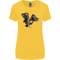 A Vulture Illustration Birds of Prey Womens Wider Cut T-Shirt Yellow