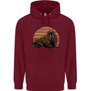 A Walrus Painting Childrens Kids Hoodie Maroon
