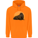 A Walrus Painting Childrens Kids Hoodie Orange