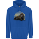 A Walrus Painting Childrens Kids Hoodie Royal Blue