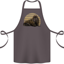 A Walrus Painting Cotton Apron 100% Organic Dark Grey