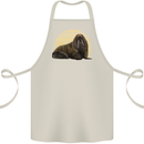 A Walrus Painting Cotton Apron 100% Organic Natural