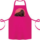 A Walrus Painting Cotton Apron 100% Organic Pink