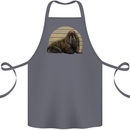 A Walrus Painting Cotton Apron 100% Organic Steel