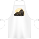 A Walrus Painting Cotton Apron 100% Organic White