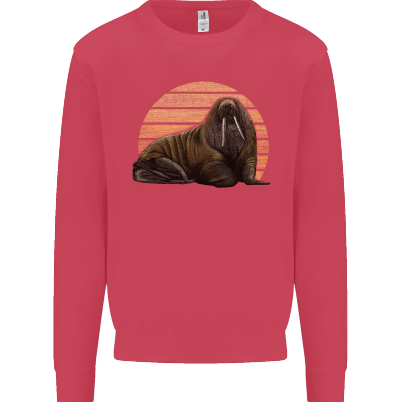 A Walrus Painting Kids Sweatshirt Jumper Heliconia