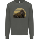 A Walrus Painting Kids Sweatshirt Jumper Storm Grey
