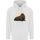 A Walrus Painting Mens 80% Cotton Hoodie White