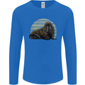 A Walrus Painting Mens Long Sleeve T-Shirt Royal Blue