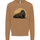 A Walrus Painting Mens Sweatshirt Jumper Caramel Latte