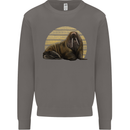A Walrus Painting Mens Sweatshirt Jumper Charcoal